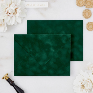 Doublures d'enveloppes en velours bordeaux A7 ou A9, doublures en suède bordeaux pour invitations de mariage - Product Image 3