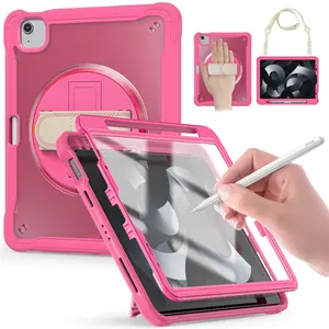 Schokbestendige Heavy Duty Stand Kids Tablet Case Cover Voor Apple Ipad Pro Air Mini 4 6 11 12