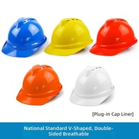 Casque de sécurité épaissi conforme aux normes nationales pour les électriciens et les mineurs sur les chantiers de construction - Impression de logo personnalisée sans points de suspension