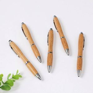 Eco Friendly Wood Ballpoint <b>Gift</b> Promotional Custom High Quality Recycled Bamboo Pen - Product Image 1