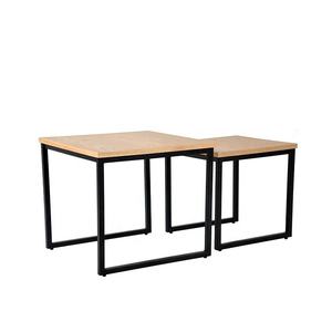 Mesa de Centro Moderna de Madera con Tapa de Vidrio y Patas de Metal, Muebles Económicos para Sala de Estar, Gran Venta - Product Image 3
