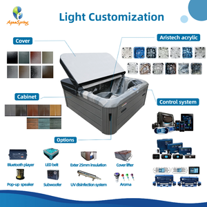 Aquaspring Spa de luxe en acrylique 7 places 2.3m Bain à remous extérieur Bain à remous extérieur Bain à remous extérieur avec 100 jets - Product Image 4