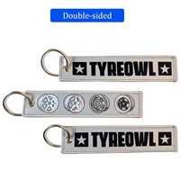 Llavero con Logotipo Personalizado, Bordado por Transferencia Térmica, Regalos Promocionales, Llavero de Tela, Parche Bordado, Etiqueta Jet