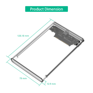 3.1 trong suốt Loại-C bên ngoài <span class=keywords><strong>USB</strong></span> 3.0 <span class=keywords><strong>2.0</strong></span> máy tính xách tay SATA 2.5-inch di động hộp đĩa cứng trạng thái rắn SSD trường hợp ổ cứng - Product Image 4