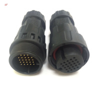 LLT Small Ampere Voltage Multi-pin 24pin M25 Ip68 Led Waterproof Assembly Male Female Connector