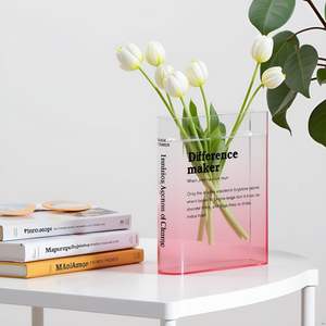 Vase à fleurs en acrylique transparent pour décoration - Product Image 6