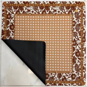 Matras Mahjong & Poker Portabel Mewah Modern Berbahan Karet Ukuran 31.5x31.5 inci Seri Tigredetartan Tersedia - Product Image 2