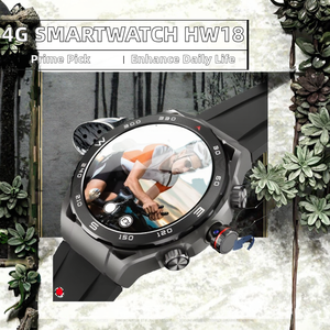 <span class=keywords><strong>Smartwatch</strong></span> 4G <span class=keywords><strong>con</strong></span> Schermo IPS da 1,43", Doppia Fotocamera, Impermeabile IP67, Risposta alle Chiamate, Videochiamate, Navigazione GPS, Monitoraggio del Sonno, NFC-HW18 - Product Image 3