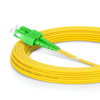 Kabel patch cord serat optik single mode duplex pabrikasi, kabel jumper optik 5.0mm berlapis baja lc sc pc