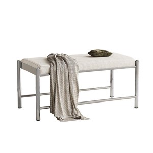 Minimalist Black Shoe Changing <b>Stool</b> With Soft Cushion For Entryway Bedroom Living Room <b>Storage</b> Bench - Product Image 5