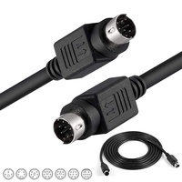 Mini-DIN 6-Pin Stecker-Stecker 1,8m/6ft PVC-Ummantelung Reines Kupfer 3A Schnellladekabel auf Lager für Computer, Drucker, Scanner, Kamera