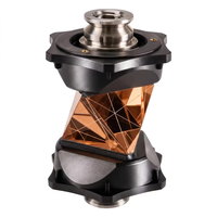 360 Degree Copper Coated Prism Reflector for ATP1 Total Station 5/8 Inch Mount Survey Prism Target for Topographic Measurement