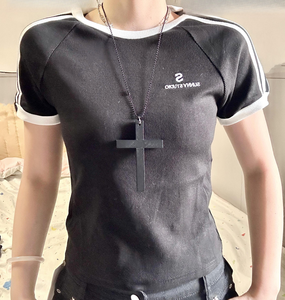 Camiseta Casual para Niñas, 100% Algodón, Estilo Simple, Holgada, para Verano, Tejido Transpirable, Precios - Product Image 5