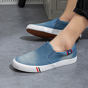 Zapatillas de Lona Sin Cordones para Hombre, Primavera, Transpirables, Estilo Pekinés Antiguo, con Punta Redonda, Informales, para Correr, Verano - Product Image 4