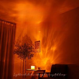 Lámpara de Proyección de Ondas Oceánicas, Luz Nocturna para Dormitorio, Lámpara de Cristal con Cambio de Color - Product Image 4