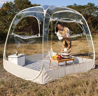 Outdoor Camping 8-Personen PVC Pop-up Transparentes Kuppelzelt für den Großhandel