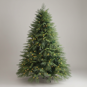 Nuevo Árbol de Navidad de PE Mixto Articulado de 180 cm 2026 para Decoración Festiva, Diseño de Escena de Ventana, DIY, Árbol Desnudo de <span class=keywords><strong>Araucaria</strong></span> Blanca Flocada - Product Image 1