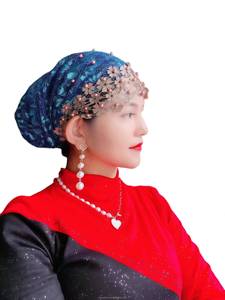 Pañuelo Musulmán YASEEN para Mujer, con Cuentas y Decoración de Perlas y Encaje, Ecológico y Transpirable, Venta al Por Mayor - Product Image 2