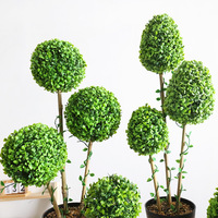 Grote binnenhuis-tuin kunstmatige topiary moderne plastic grasbal bonsai dichte Milaan groene decoratieve bloem voor de woonkamer