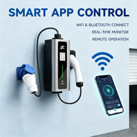 La température de fonctionnement des stations de recharge embarquées portables est de -30 ℃   -+50 ℃   Chargeur EV portable 7 kW