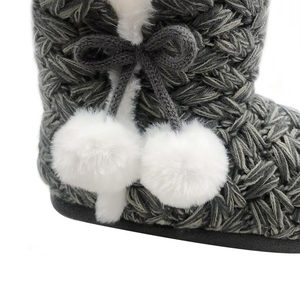 Botines <span class=keywords><strong>de</strong></span> Mujer Cálidos y Cómodos <span class=keywords><strong>de</strong></span> Piel Sintética con Suela Antideslizante, Botines <span class=keywords><strong>de</strong></span> Casa <span class=keywords><strong>de</strong></span> Punto <span class=keywords><strong>de</strong></span> Cachemira Suave - Product Image 5