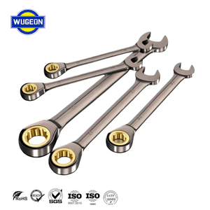 Wugeon nhanh chóng công nghiệp Plum Blossom tự động kép Directional cờ lê Ratchet effortsaving Metric OEM công cụ thiết lập trong Chrome kết thúc - Product Image 1