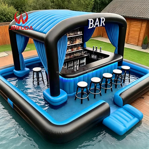 Bar <span class=keywords><strong>Tiki</strong></span> Inflable Personalizado para Exteriores, Carpa Inflable para Bar de Playa o Piscina en Venta - Product Image 4