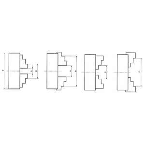 FERVI - M449/250 Self centering 4+4 jaws chuck - EAN 8012667269623 <b>POWER</b> TOOLS ACCESSORIES ACCESSORIES FOR <b>DRILLS</b> - Product Image 3