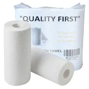 High Absorption OEM Customized Bamboo Virgin Wood Pulp 2 ply Kitchen Hand Paper Towel