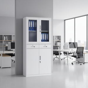 Высококачественный современный складной металлический шкаф для документов из холоднокатаной стали с порошковым покрытием, устойчивый к ржавчине, для мастерских и использования на улице - Product Image 1