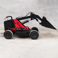 China New Electric Loader Rough Terrain All Terrain Gabelstapler 1 Tonne 1,5 Tonnen Outdoor Mini Fernbedienung Elektro lader