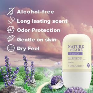 Déodorant anti-transpirant longue durée Nature Care en roll-on, 5 senteurs, 50 ml, fraîcheur sous les aisselles - Product Image 4