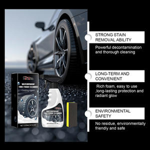 Homonth 120ml Pembersih Busa Ban Tahan Air Set Spons Pembersih Pemoles Perbaikan Lapisan Ban Tahan Air Anti Debu - Product Image 3