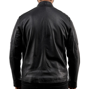 Wholesale Low Price Winter Warm High Quality <b>Men</b> Leather <b>Jacket</b> Waterproof Eco-Friendly Windproof Hot Sale - Product Image 3