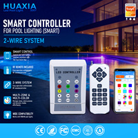 Contrôleur d'éclairage LED intelligent WiFi Huaixa 12V 110V 220V avec télécommande pour éclairage LED RGB sous-marin pour piscine