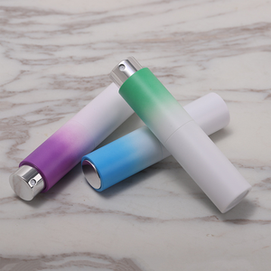 High Quality 10ml Two Piece Portable Glass Liner Gradient Color Rotary <b>Perfume</b> Subpackage Spray Bottle Sample Empty Bottle Stock - Product Image 1