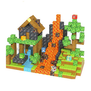 Từ Khối Xây Dựng Nam Châm Cubes 2025 Nâng Cấp Xếp Chồng Nam Châm Cho Trẻ Em Rừng Sông Xây Dựng Trong Nhà Thân Cây Đồ Chơi - Product Image 1