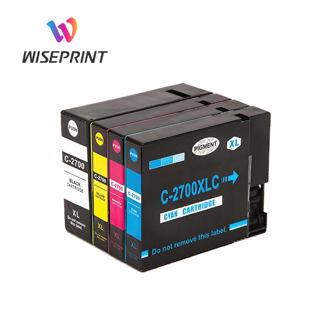 Wiseprint Compatible for 2700XL PGI-2700 PGI-2700XL PGI2700XL Premium Color for Cartridge MAXIFY IB4070 MB5070 Bulk