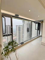 Ventanas Abatibles y Giratorias, Plegables Horizontalmente, con Rotura de Puente Térmico, Vidrio Low-E, Aleación de Aluminio Ultrafina