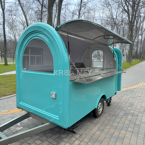 Camion de restauration mobile d'extérieur, remorque de vente de snacks et de glaces, chariot de vente de restauration rapide, camions de restauration entièrement équipés - Product Image 1