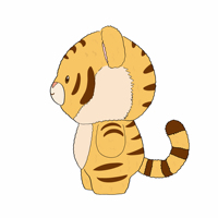 Nouveau design créatif debout tigre peluche jouet coton et tissu mignon et à la mode peluche jouet pour cadeau