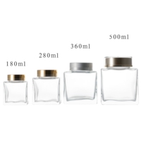Bouteille en verre pour miel avec joint d'étanchéité épaissi et récipient transparent de qualité alimentaire en borosilicate pour emballage individuel