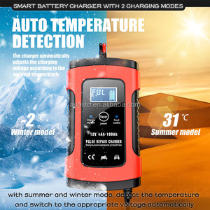 Cargador de batería inteligente automotriz 12V 5Amp con enchufe US UK AU EU para baterías de plomo-ácido AGM GEL SLA WET - Product Image 6