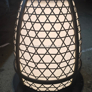 SENZHAO ตะแกรงโลหะสีดำ LED โคมไฟกันน้ำแขวนตกแต่งตาข่ายภูมิทัศน์กลางแจ้งสวนโคมไฟสนามหญ้า - Product Image 4