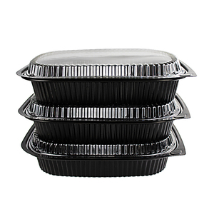New Style Disposable Plastic Lunch Box Fast Food Containers, Food Packaging Box With Lid