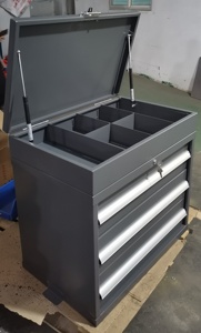 Gabinete de <span class=keywords><strong>herramientas</strong></span> montado en camión súper resistente personalizado, 3 cajones, Metal, 2,0mm de espesor, cofre de <span class=keywords><strong>herramientas</strong></span> de Tractor de acero - Product Image 4