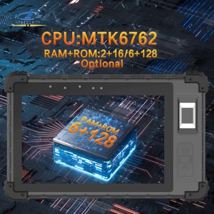 Hf-an Ninh fp08 8 inch RFID NFC thẻ thông minh Android 11 Iris vân tay và máy quét mã vạch nhôm bao vây gồ ghề máy tính bảng - Product Image 4