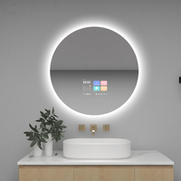 2025 nuevo espejo LED inteligente Bluetooth con altavoces Premium espejo Wifi inteligente Android APK Spotify pantalla táctil espejo de baño