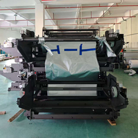 Machine de fabrication de sacs à fermeture éclair à trois/quatre soudures latérales de grande taille 50 kg, personnalisée en usine, avec moteur PLC, pour matériaux plastique/papier, 4 unités de déroulage