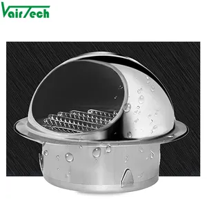 Ventilasi Udara Dinding, Stainless Steel Inox 201 304 Topi Pipa Ventilasi Jamur